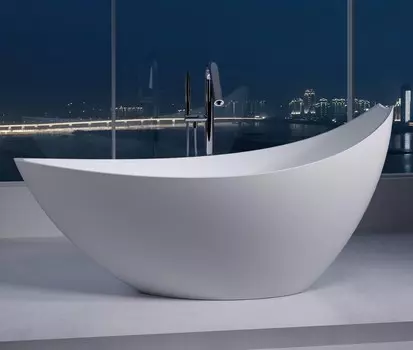 Ванна из искусственного камня NS Bath NSB-17801 176х83 глянцевая/матовая