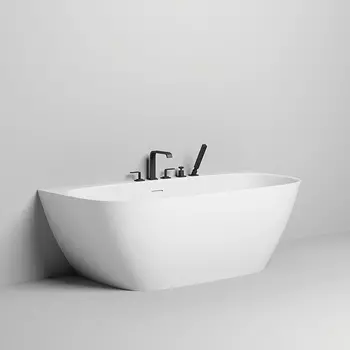 Ванна из искусственного камня Salini Sofia Wall 102523M 180х85 см белая матовая