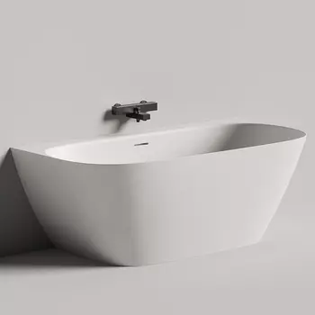 Ванна из искусственного камня Salini Sofia Wall 102527M 160х80 см белая матовая