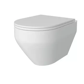 Унитаз подвесной Teymi Demi T40208 безободковый, сиденье микролифт