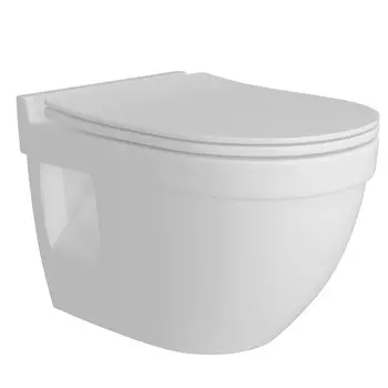 Унитаз подвесной Teymi Vitra Pro T40806 безободковый, сиденье микролифт