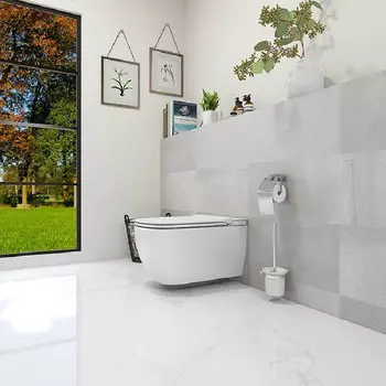 Унитаз подвесной Uni-Flow Mi Smart CH10166ZR с крышкой биде и пультом дистанционного управления, белый