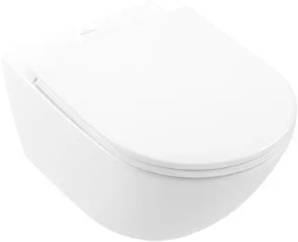 Унитаз подвесной Villeroy & Boch Universo 4670T901 безободковый, с микролифтом, альпийский белый