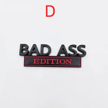 Металлическая эмблема BAD ASS Edition, наклейка для J/eep G/rand C/herokee L/iberty Patriot Renegade F/ord F-150 F250 F350 C/hevrolet C/hevy A
