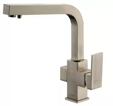 Смеситель для кухни Zorg Clean Water ZR 311 YF-NICKEL c подключением фильтра хром матовый, никель