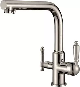 Смеситель Zorg Clean Water ZR 313 YF-33 NICKEL для кухонной мойки