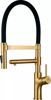 Смеситель Zorg Inox для кухонной мойки, бронза SZR-1010 BRONZE