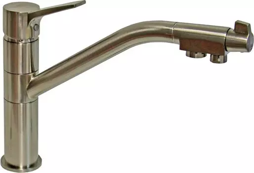 Смеситель Zorg Sanitary для кухонной мойки ZR 401 KF nickel