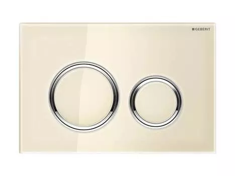 Смывная клавиша GEBERIT Sigma 21 115.884.TG.1 (стекло песочно-серое, глянцевый хром)