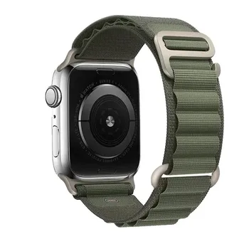 Классический ремешок Alpine для ремешков Apple Watch 44 мм 40 мм 49 мм 45 мм 41 мм 38 мм 42 мм нейлоновый браслет Iwatch Ultra 2Series 9 3 4 5 6 7 8 SE Band 38mm 40mm 41mm синий