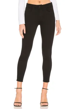 Джинсы L'AGENCE Margot High Rise Skinny, нуар