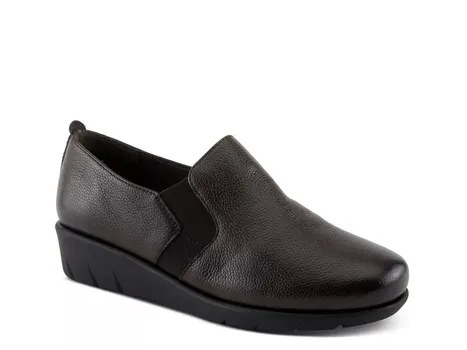 Туфли Spring Step Arete Wedge Slip-On, темно-коричневые