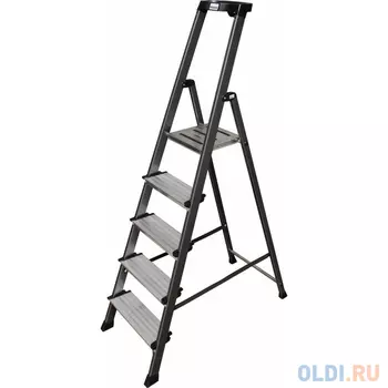 Стремянка KRAUSE SECURO KS-126436 5 ступеней анодированные боковины