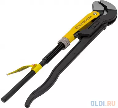 STAYER Hercules-S, №0, 1/2?, 240 мм, трубный ключ с изогнутыми губками, Professional (27311-0)