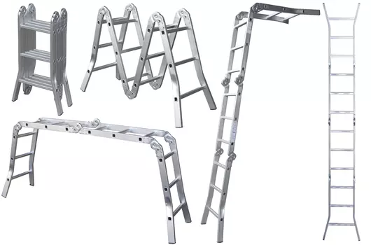 Лестница-трансформер четырехсекционная UPU Ladder UP503 4x3 ступеней 3,55 м