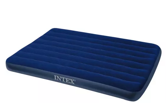 Кровать надувная INTEX Classic Downy Airbed Dura-Beam (64758) 137x191x25 см