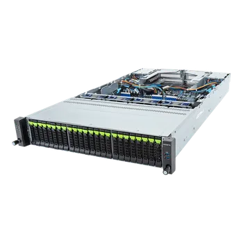 Серверная платформа Gigabyte R283-Z96-AAE1, 2xSocket SP5, 24xDDR5, 24x2.5 HDD HS + 4x2.5 HS, 2xM.2-PCI-E, 2xGLAN, AMI MegaRAC SP-X, Redundant 2x2000 Вт, 2U (6NR283Z96DR000AAE1)