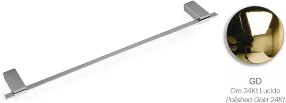 Полотенцедержатель Stil Haus Gea GE45(16) 45 см, золотой