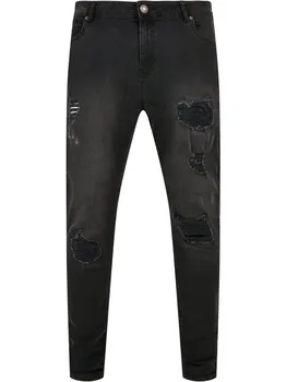 Джинсы Urban Classics, цвет realblk heavy destroyed washed
