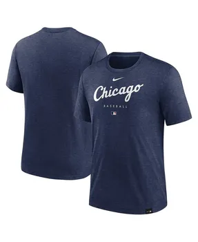 Мужская футболка Heather Navy Chicago White Sox Authentic Collection Early Work Tri-Blend Performance Nike