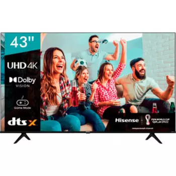 Телевизор Hisense 43A6BG Frameless черный (Ultra HD, WiFi Smart TV)