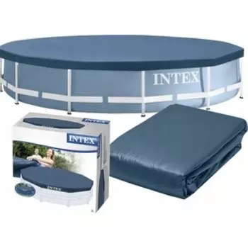 Тент для каркасного бассейна Intex Metal Frame 366см (D366x25 см) (28031)