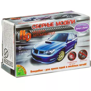 Модель сборная 4d Bondibon автомобиль 1:87 8,5х3,3х5,5см в/к вв2983