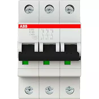 Автоматический выключатель ABB SH203L 3P 63 А 4.5 кА C 2CDS243001R0634