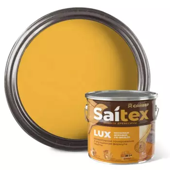 Антисептик защитно-декоративный Saitex Lux полуглянцевый сосна 3 л