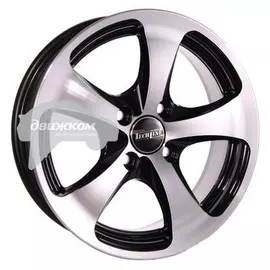 Литые диски Tech Line 5,5x14/5x100 D57,1 ET35 403 Черный+серебристый
