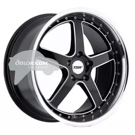 Литые диски TSW 8x18/5x120 ET35 D76 Carthage Gloss Black Mirror Lip Milled Spokes