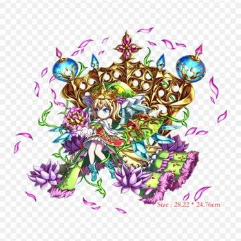 Brave Frontier Long Wikia Термотрансферная виниловая наклейка-патч для одежды DIY аппликации Моющиеся патчи
