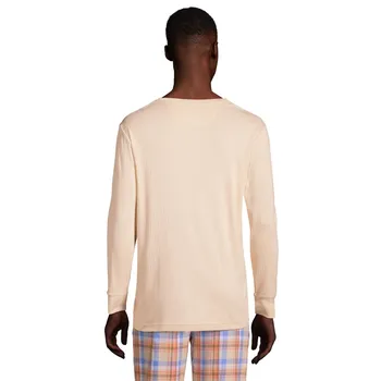 Вязаная пижама в рубчик Big & Tall Henley Lands' End