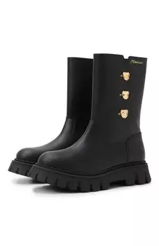 Кожаные полусапоги Moschino
