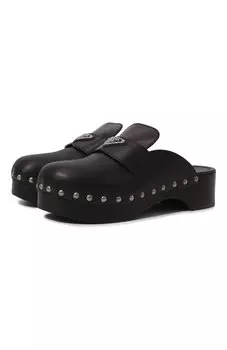 Кожаные сабо Prada