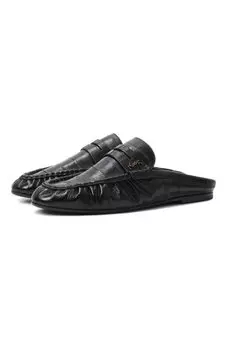 Кожаные сабо Saint Laurent