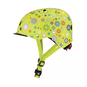 Шлем велосипедный Globber ELITE LIGHTS, детский, зеленый, 507-106 (Размер: XS/S (48-53CM))