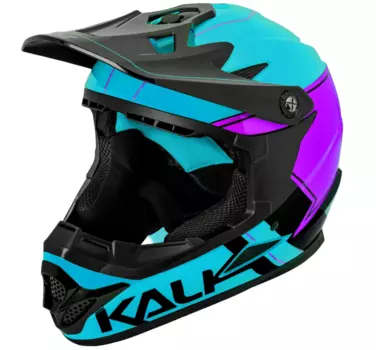 Шлем велосипедный KALI Full Face DOWNHILL/BMX ZOKA Gls, сине-черный 2019