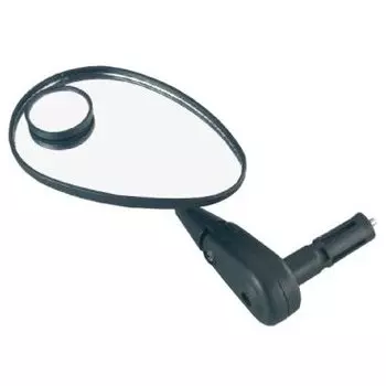 Зеркало велосипедное TBS DX-222SBD, прямое+обзорное D:32мм, DX-222SBD