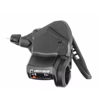 Шифтер/манетка Microshift TS38-8R, правый, 8 скоростей, с тросом 2050 мм, 590121