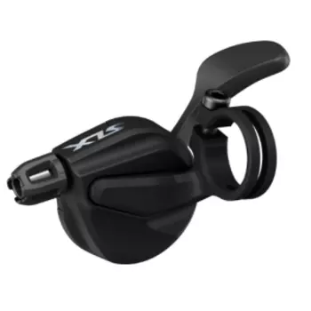 Шифтер SHIMANO SLX M7100, левый, 2 скорости. крепление на хомут, ISLM7100LBP
