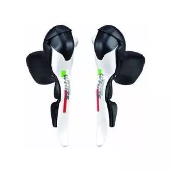 Шифтер/тормозная ручка MICROSHIFT WHITE SB-R402-W (правая+левая), 2x10ск, цвет белый, аналог ULTEGRA