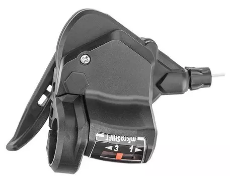 Шифтер велосипедный Microshift TS38-3L, левый, 3-х скоростной, с тросом 1800 мм, ST (590108)