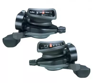 Шифтер велосипедный MICROSHIFT TS-50, 3х7 скоростей, комплект, TS-50-3, X54032