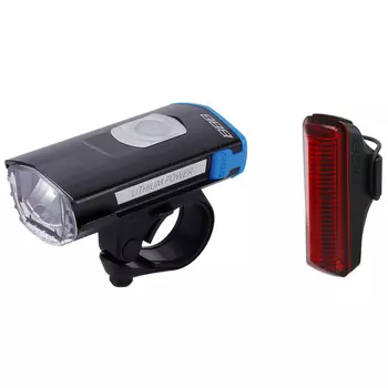 Фонарь велосипедный передний BBB SwatCombo usb rechargeable + Sentry rear light, BLS-106