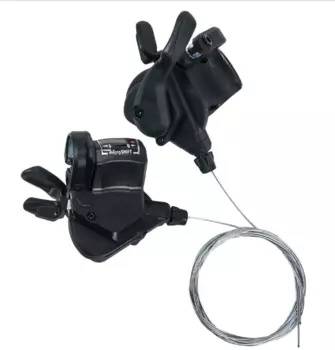 Шифтеры велосипедные MICROSHIFT Mezzo TS39-8, 3х8 скоростей, комплект, TS39-8