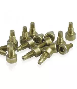 Шипы к велопедалям HT Steel Pins 1/8х8mm 32 штук/ 1/8х10mm 8 штук, AE03/ME03, золотой, 136AE03-GD-311