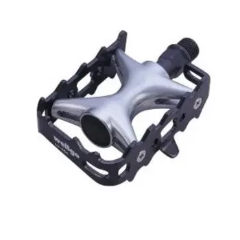 Педали WELLGO LU-964, MTB, алюминий, подходят под туклипсы, 9/16", 348г, 6-190964
