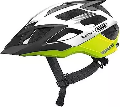 Шлем ABUS MTB Moventor QUIN (с датчиком удара) 12 вент. отв. микрорегулировка размера, бело-желтый, 05-0088503 (Размер: M (52-57) цвет: бело-желтый)