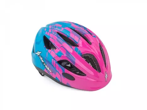Шлем AUTHOR Star Rider Inmold подростковый, розово-синий, 8-9090150 (Размер: 51-55cm. Цвет: розово-синий)